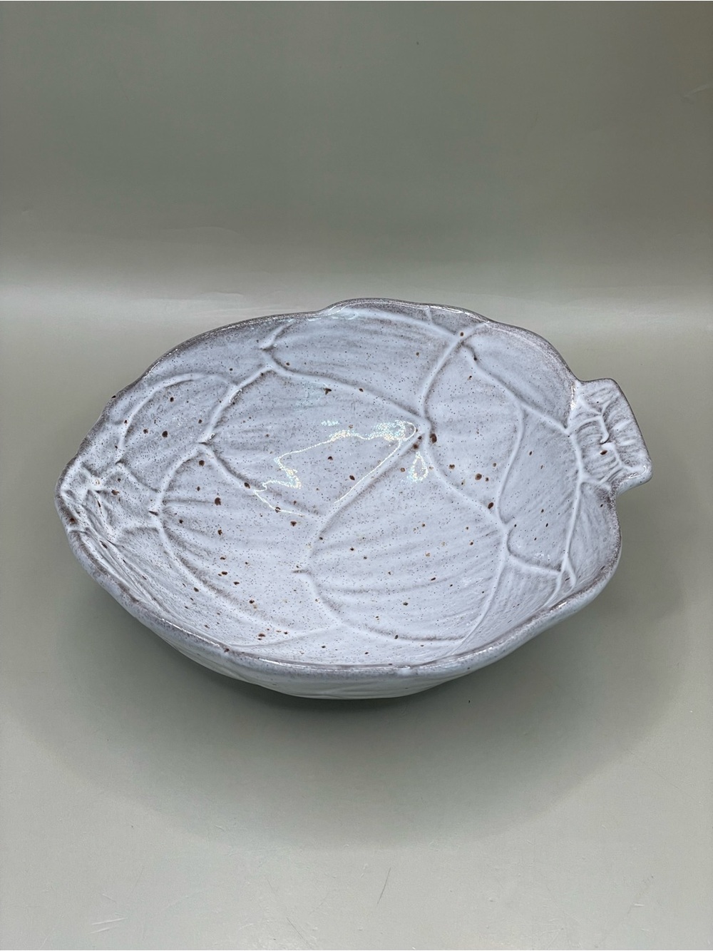 Bordallo Pinheiro Portugal Artichoke Pasta Gray Ceramic Serving Bowl 5.5x4.25”